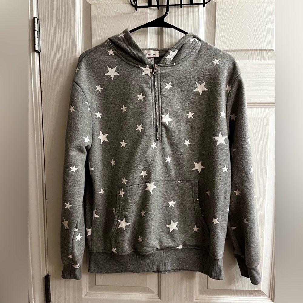IF IT WERE ME~GRAY STAR HOODIE~SM